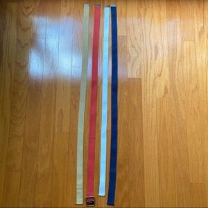 Convertible brass buckle belts